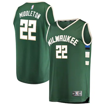 youth fanatics branded khris middleton hunter green milwauk-405